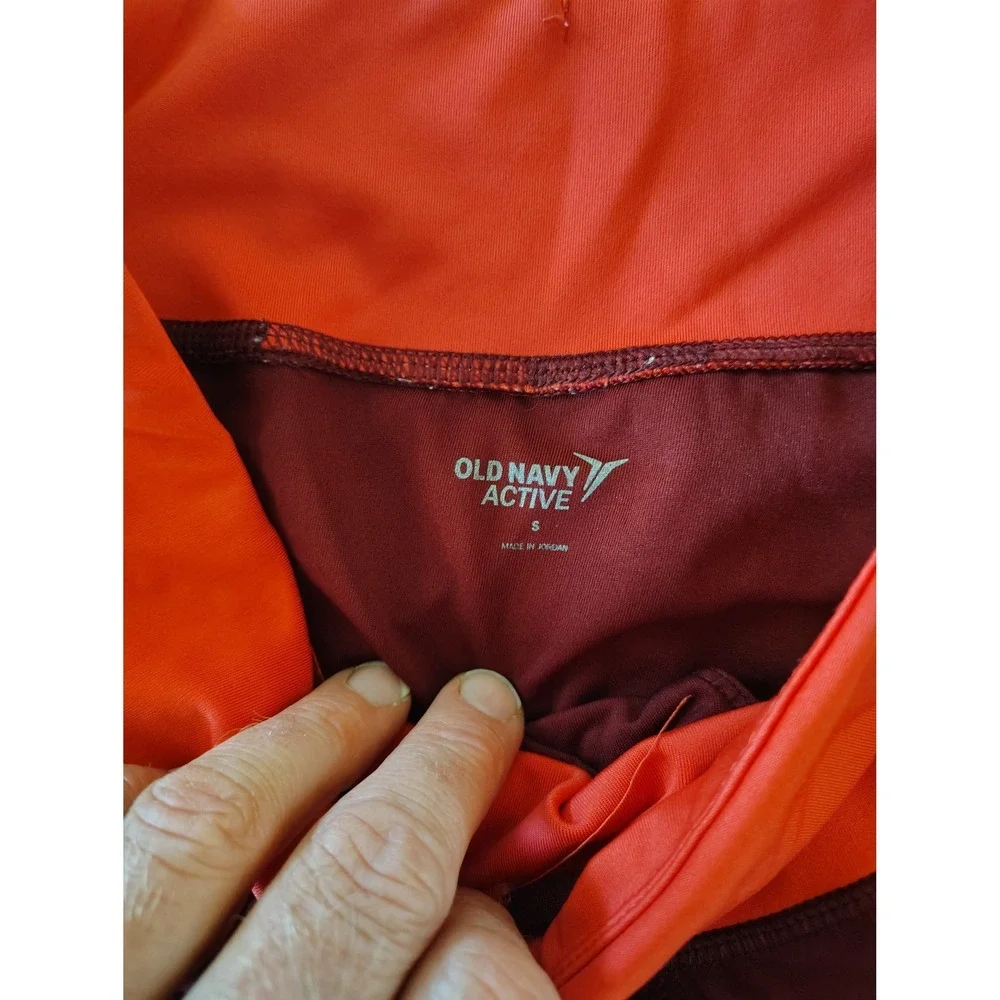 Old Navy Active Womens Burgundy Pink Running‎ Shorts Mesh Panels Size S